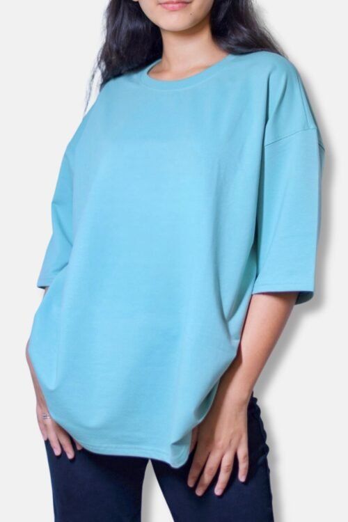 Mint Plain Unisex Oversize T-shirt