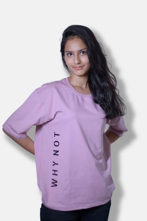 Pastel pink WHY NOT Unisex oversize T-shirt